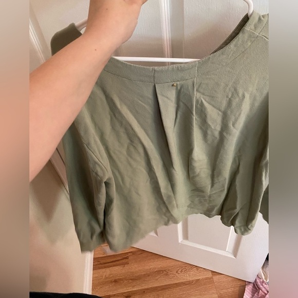 Cuyana / French Terry b neck Pleat-Back Sweatshirt medium M - Picture 6 of 7